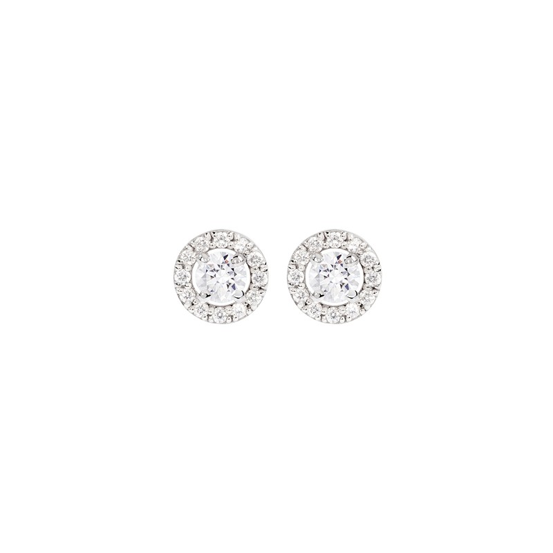 Boucles d'oreilles en diamants Entourage