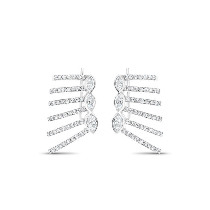 Boucles d'Oreilles en diamants Iris