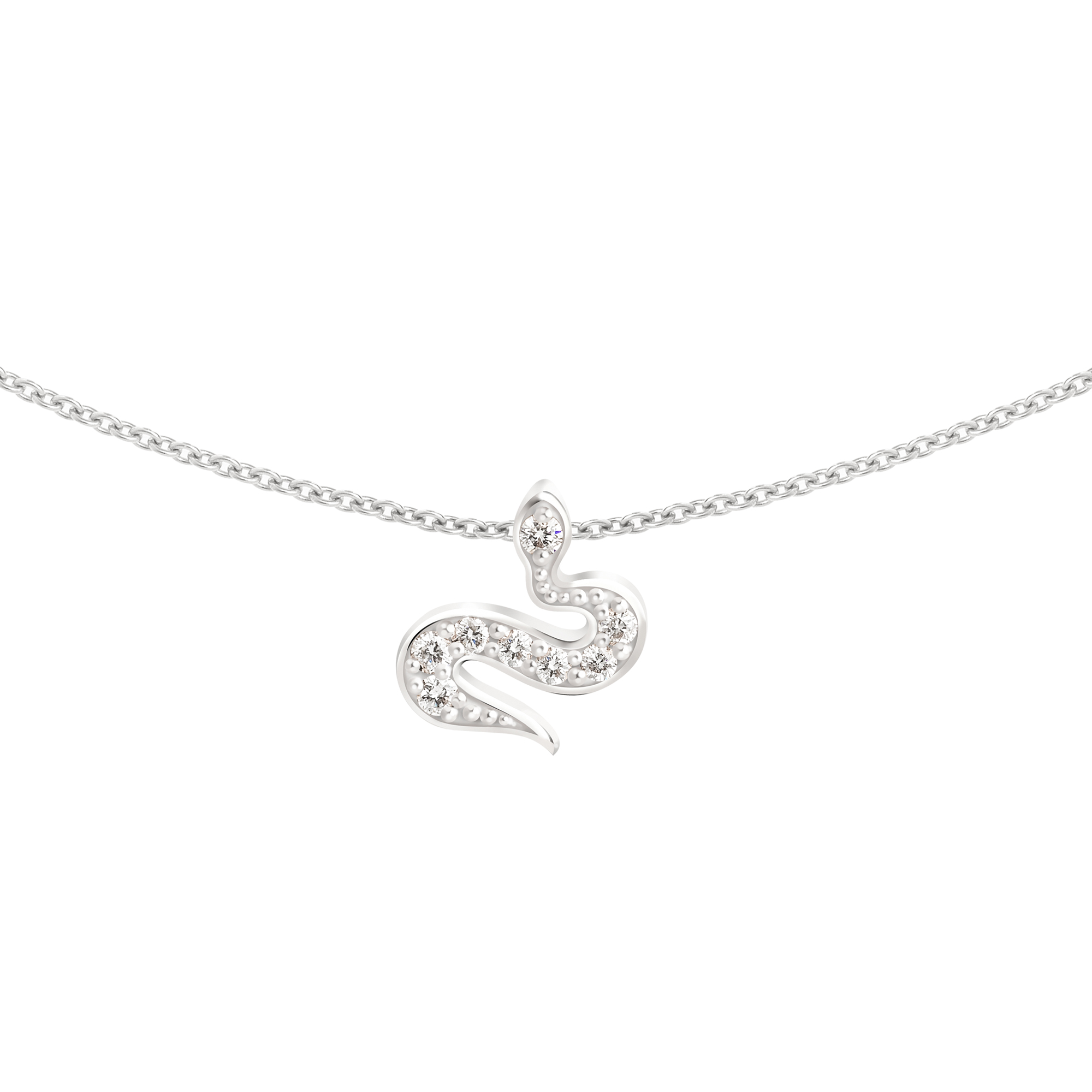 Pendentif en diamants Snake Baby