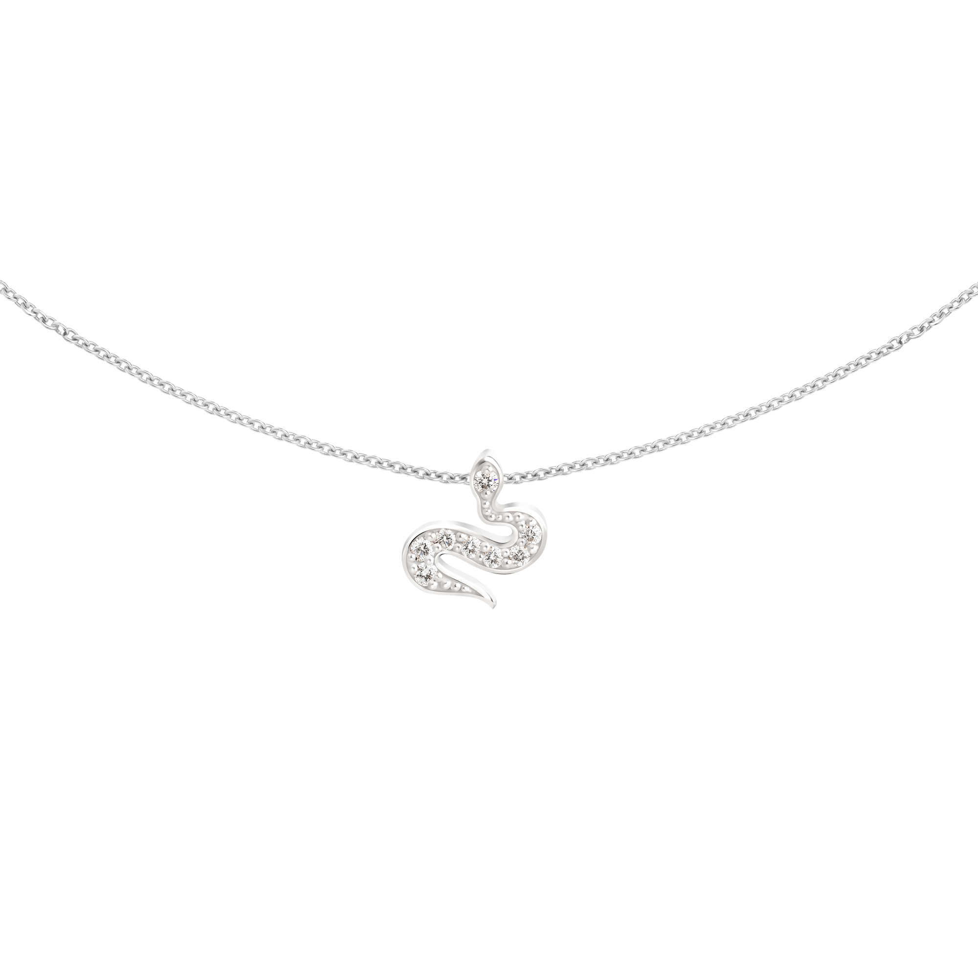 Pendentif en diamants Snake Baby