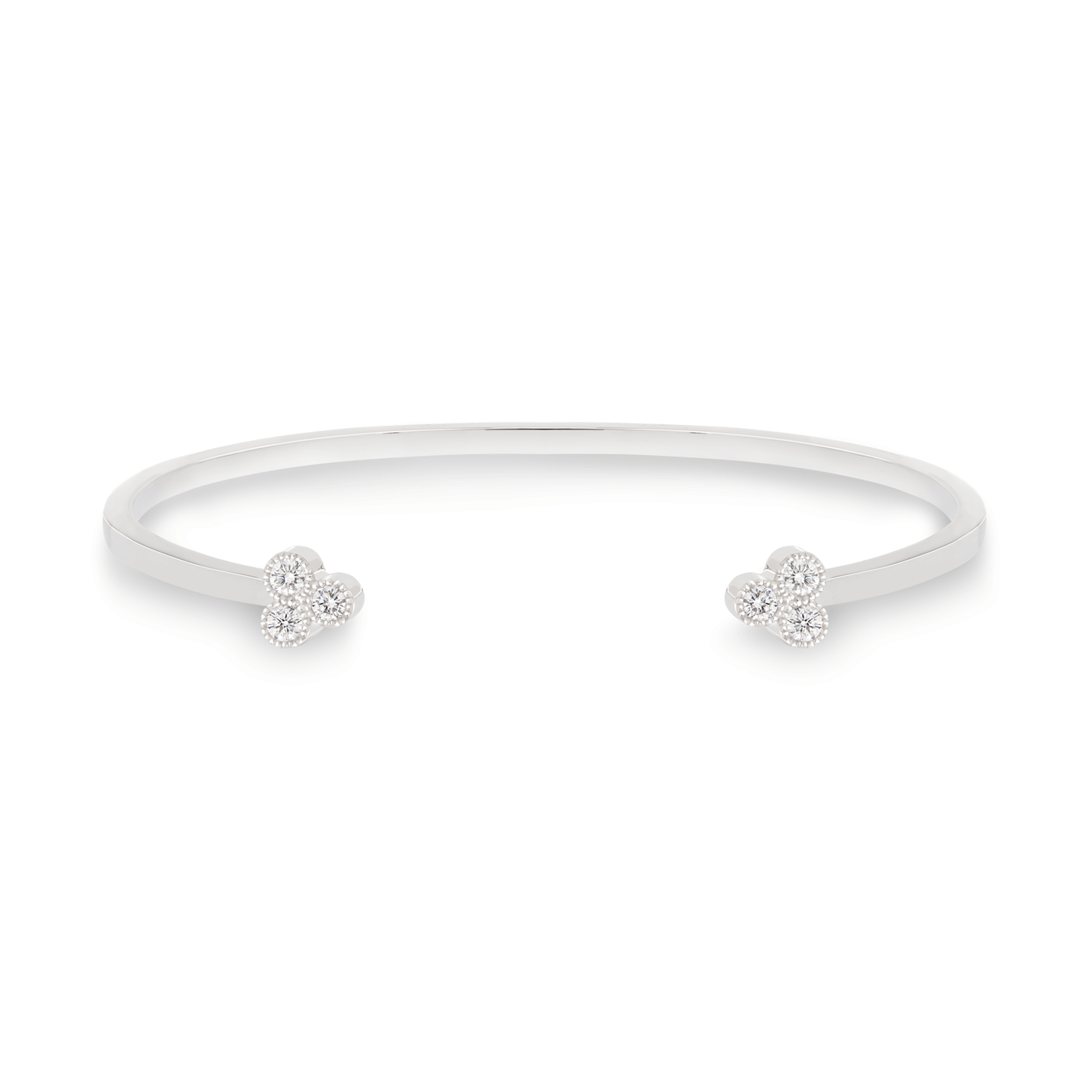 Bracelet en diamants jonc Trio Perlé