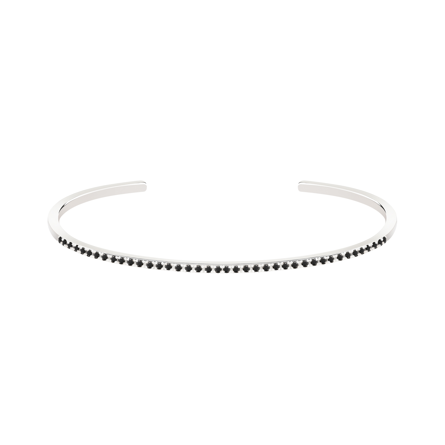 bracelet femme diamants noirs