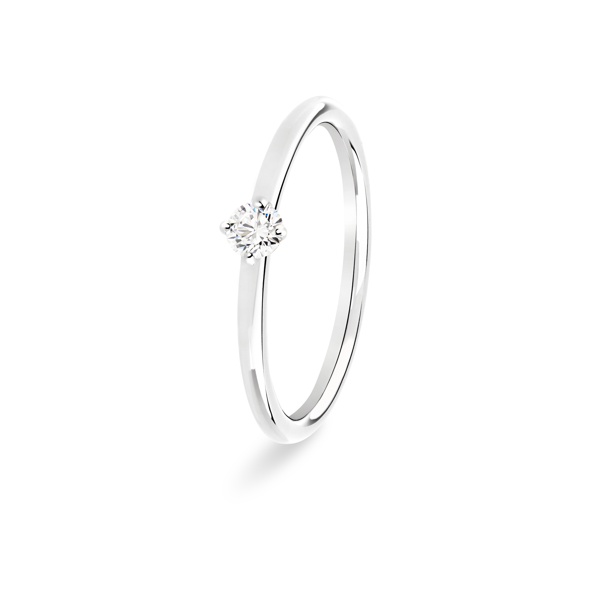 Bague de fiançailles en diamant Mini Solitaire 010