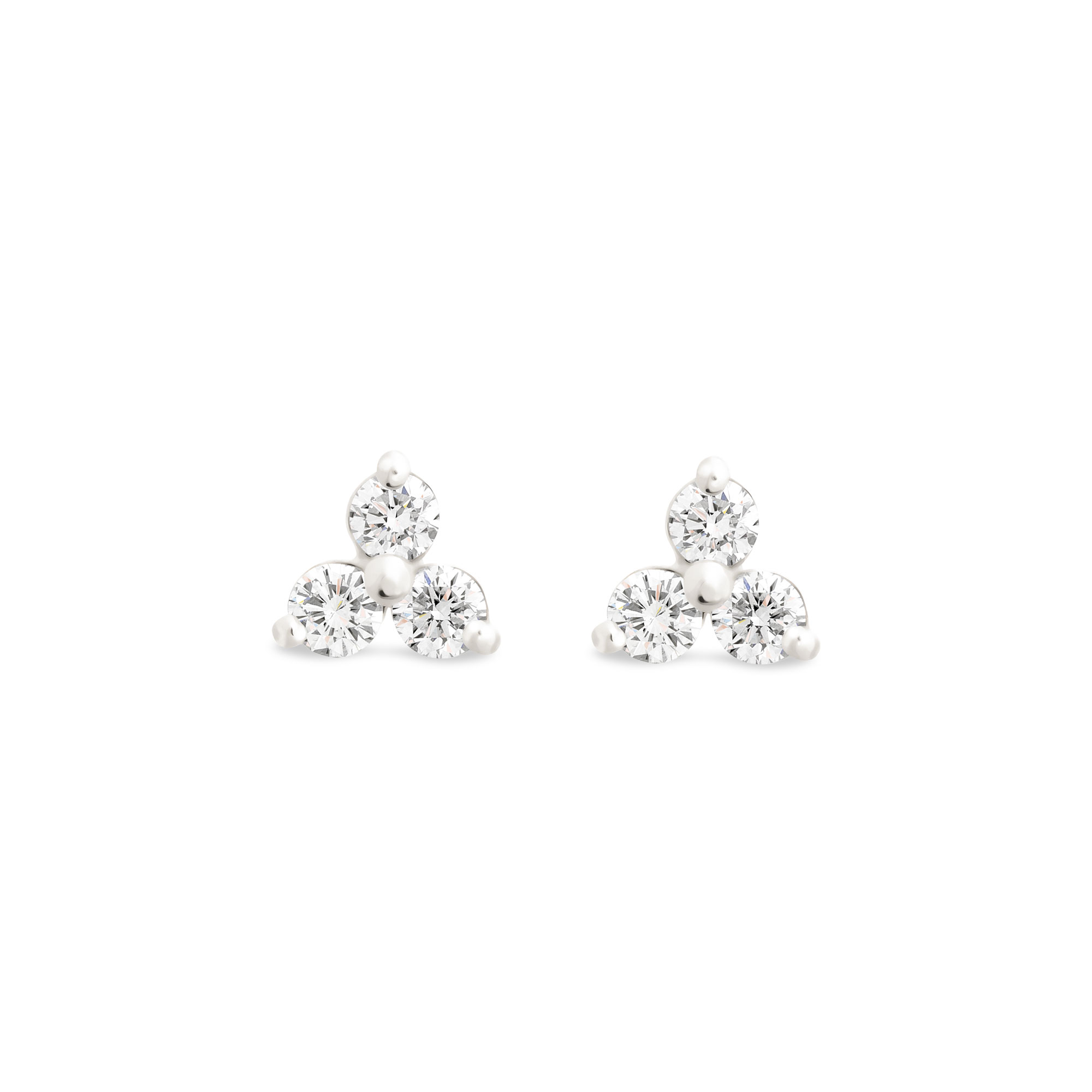 Boucles d'Oreilles diamants Trio 005