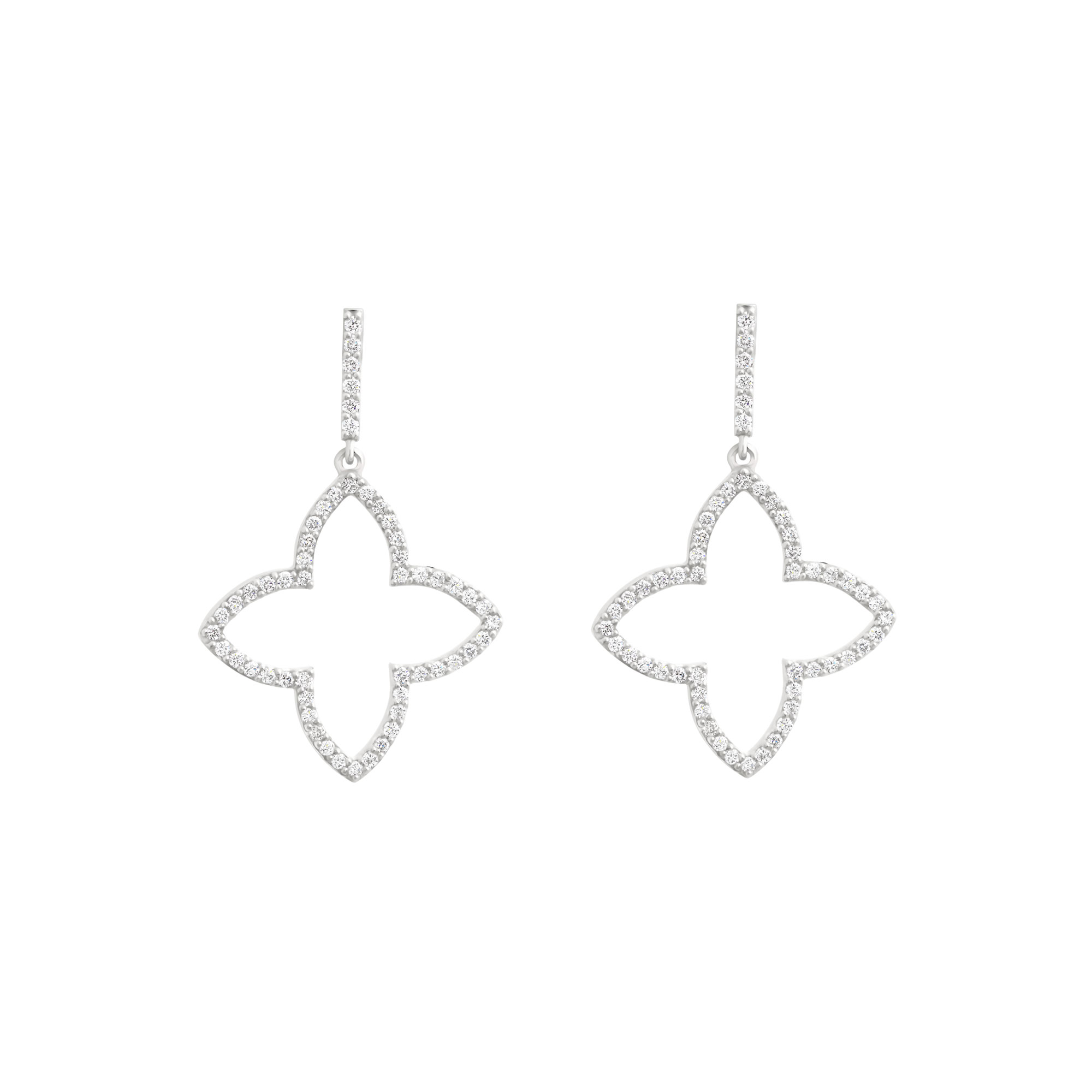 Boucles d'oreilles diamants Lucky XL Ajourées